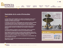 Tablet Screenshot of foncia-valorisation.fr